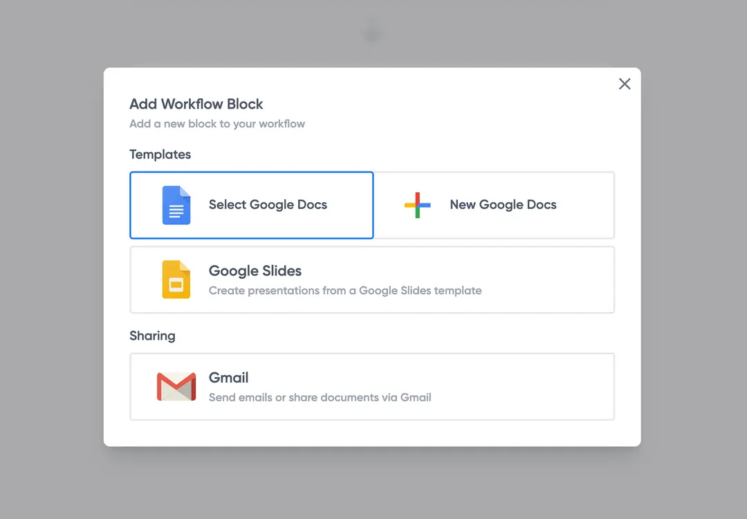 Step 2: Connect your SOW template