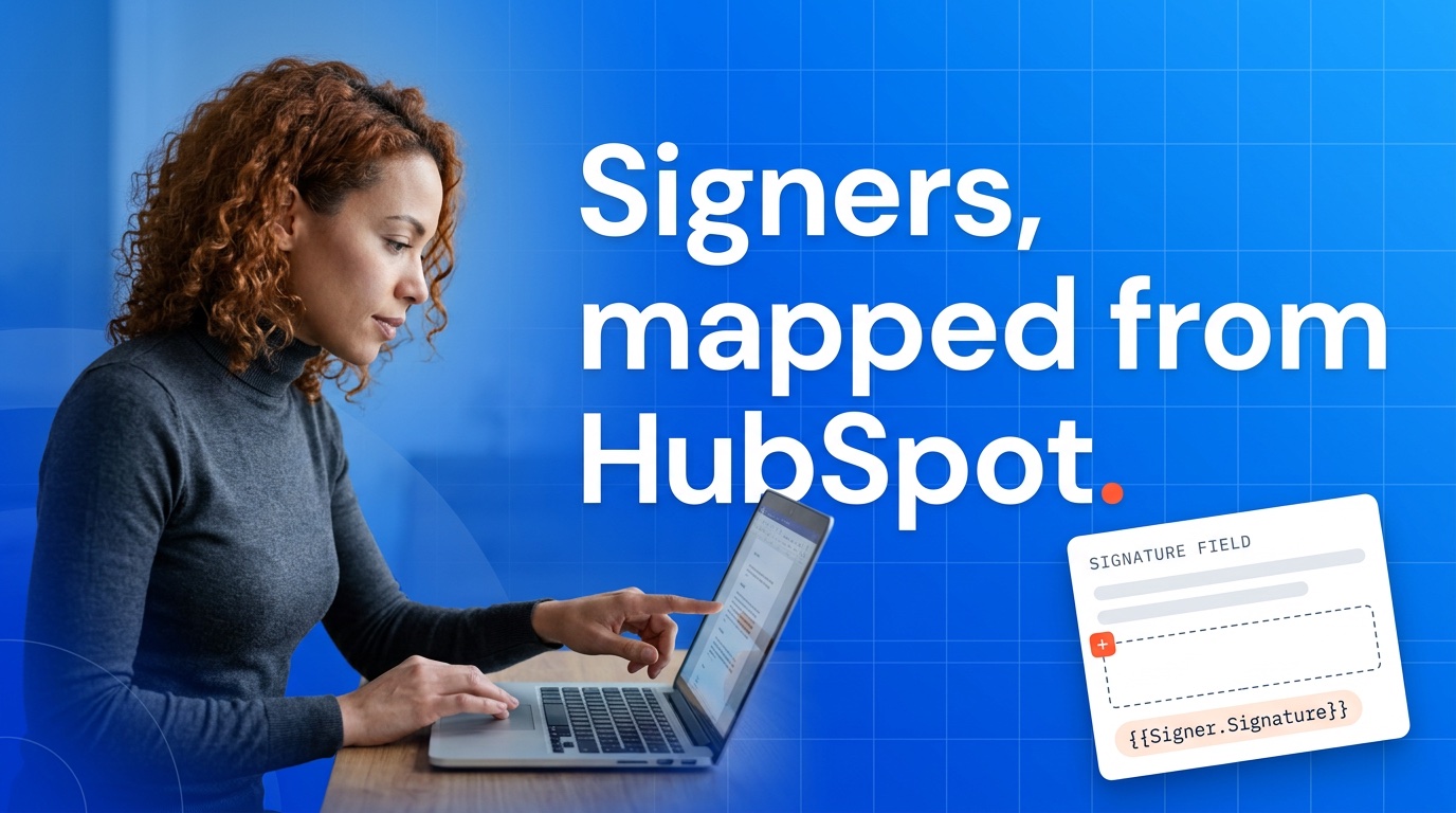 Cover illustration for eSignature fields in Google Docs contracts: how I place and merge signers