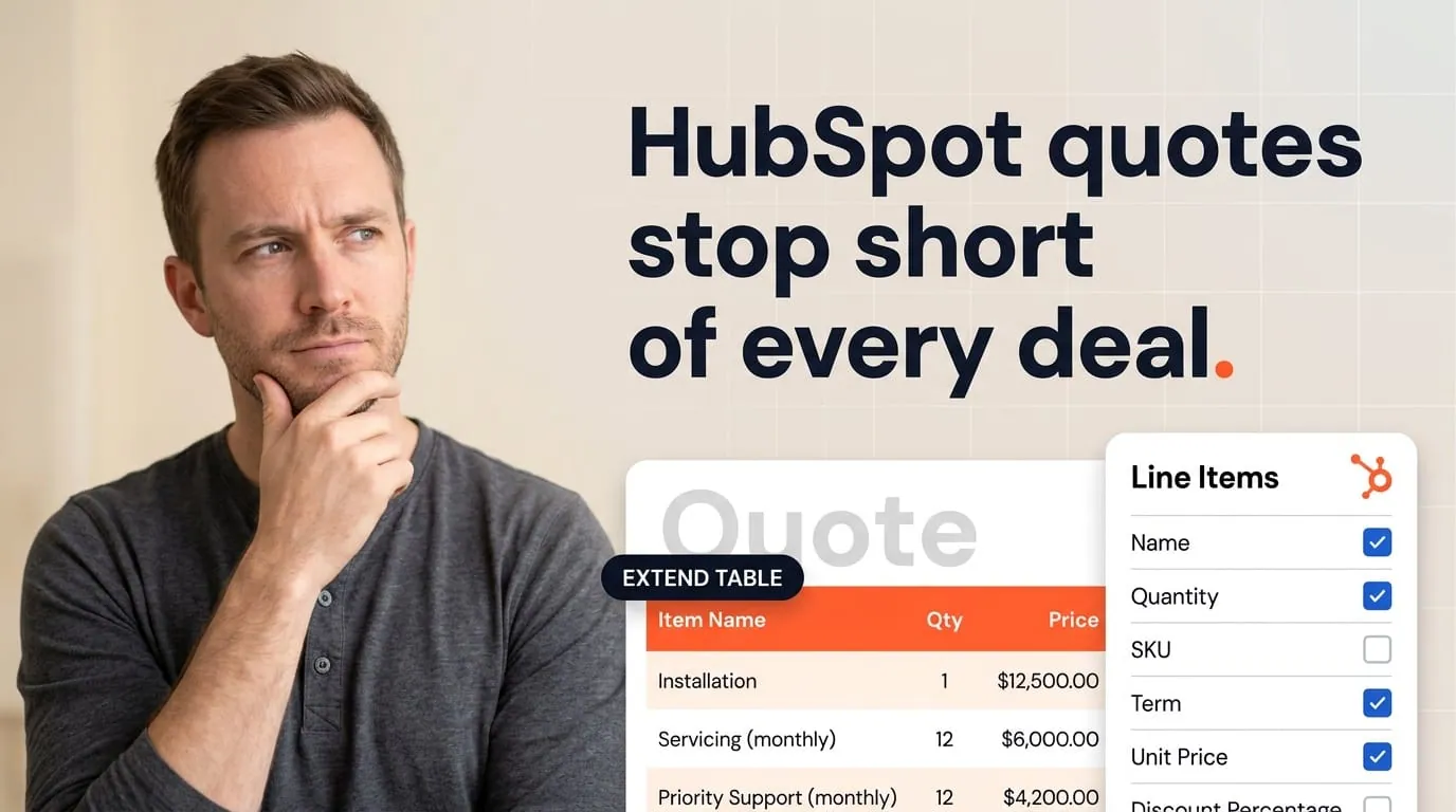 Cover illustration for 5 HubSpot Quotes Limitations (and How to Solve Them)