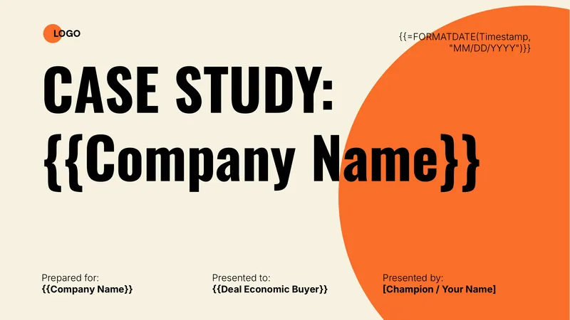 Case Study Deck (Bold) template thumbnail