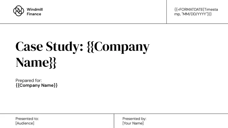 Case Study Deck (Elegant) template thumbnail
