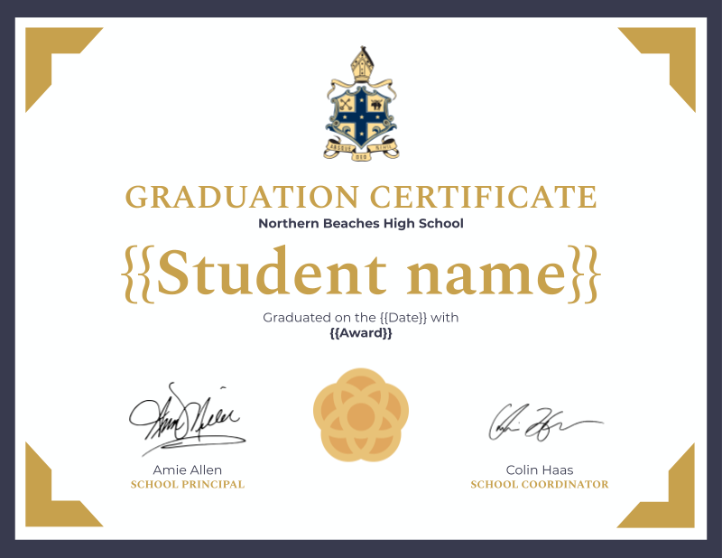 Graduation Certificate template thumbnail