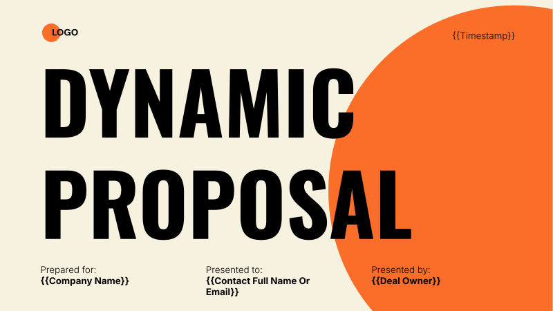 HubSpot Personalised Proposal template thumbnail