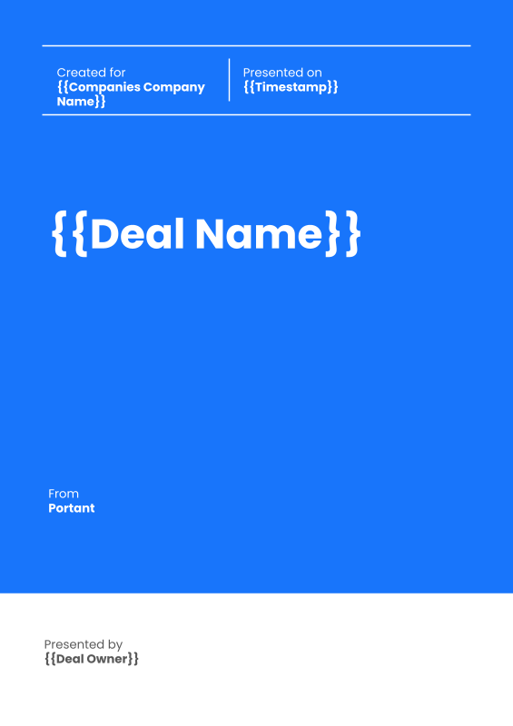 HubSpot Sales Proposal Workflow (Portrait) template thumbnail
