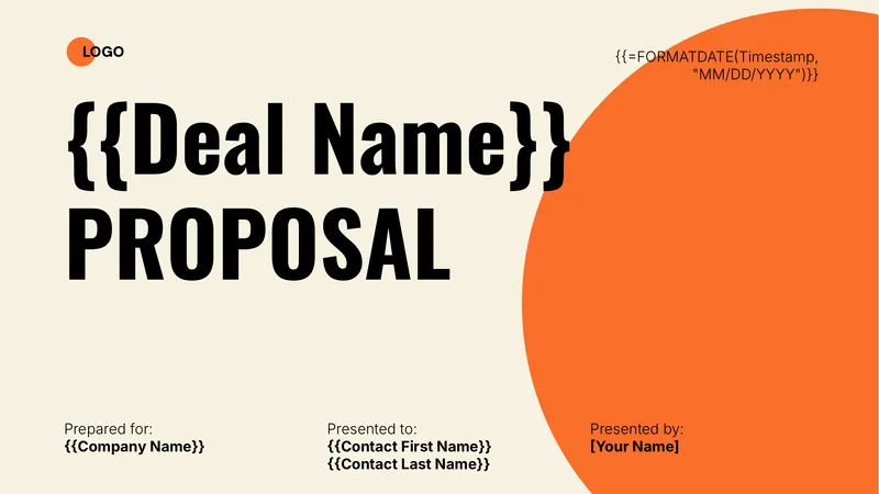 Sales Proposal Deck (Bold) template thumbnail