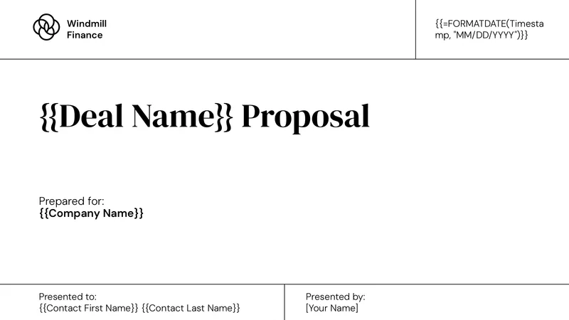 Sales Proposal Deck (Elegant) template thumbnail